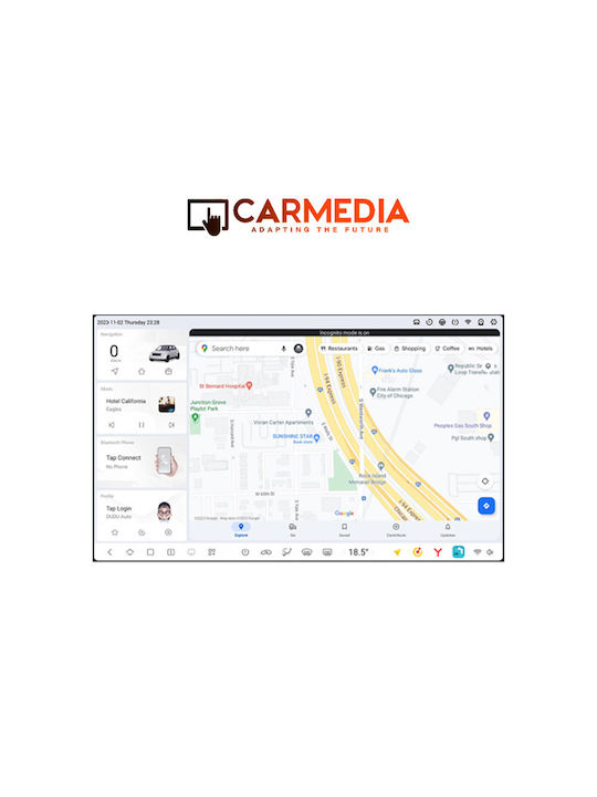 Carmedia Ηχοσύστημα Αυτοκινήτου για Chevrolet Spark 2009-2015 (Bluetooth/USB/AUX/WiFi/GPS) με Οθόνη Αφής 9.5"