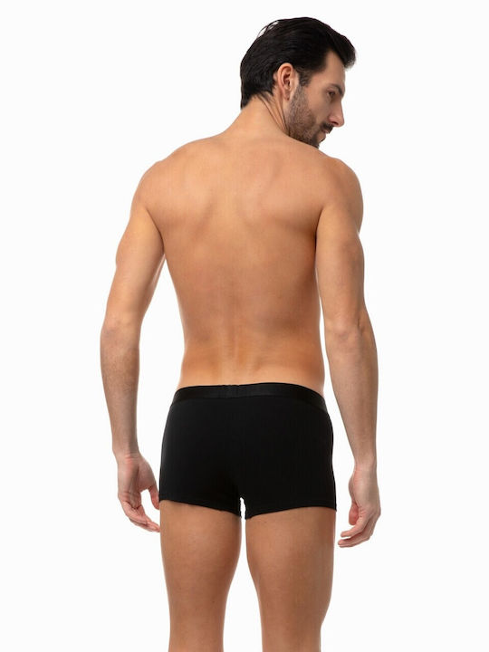 Minerva Men's Boxers 2Pack Black