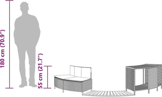 vidaXL Spa / Υδρομασάζ 365612