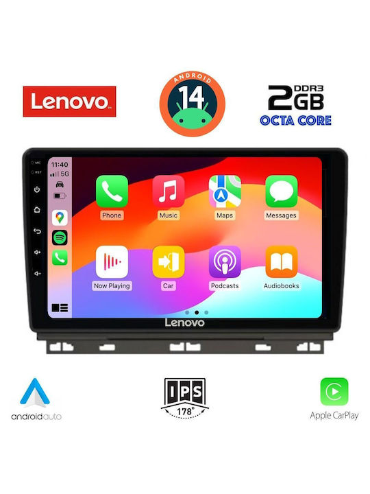 Lenovo Car Audio System for Renault Clio 2019> (Bluetooth/USB/AUX/WiFi/GPS) with Touch Screen 9"