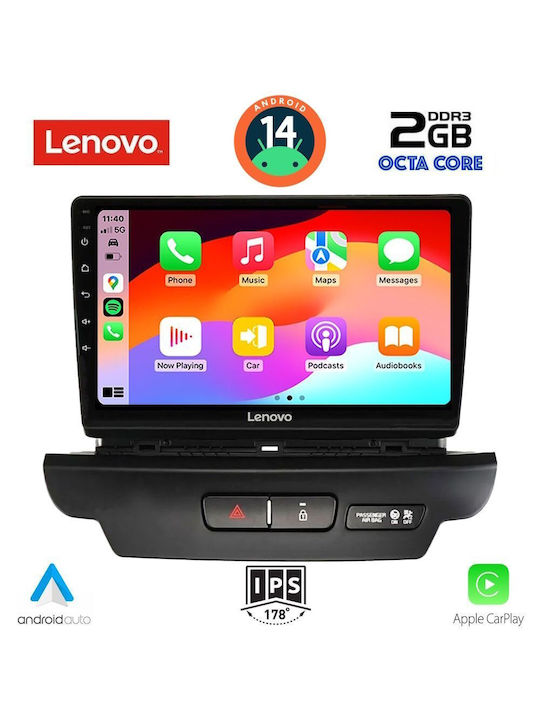 Lenovo Car Audio System for Kia Ceed / XCeed 2018-2022 (Bluetooth/USB/AUX/WiFi/GPS/Apple-Carplay/Android-Auto) with Touch Screen 10"