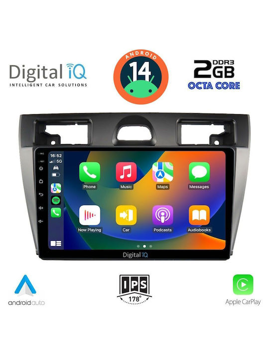 Digital IQ Sistem Audio Auto pentru Ford Fiesta 2005-2008 (Bluetooth/USB/AUX/WiFi/GPS) cu Ecran Tactil 9"