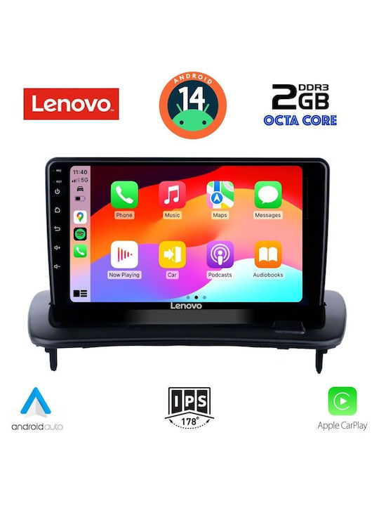 Lenovo Auto-Audiosystem für Volvo C30 / S40 2005-2013 (Bluetooth/USB/AUX/WiFi/GPS/Apple-Carplay/Android-Auto) mit Touchscreen 9"