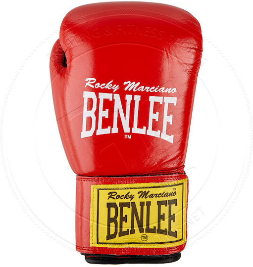 Benlee Boxing Boxing Gloves Leather for Match Red