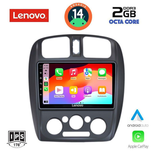 Lenovo Car Audio System for Mazda 323 1998-2004 (Bluetooth/USB/AUX/WiFi/GPS/Apple-Carplay/Android-Auto) with Touch Screen 9"