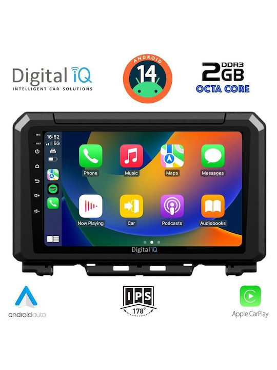 Digital IQ Car Audio System for Suzuki Jimny 2017> (Bluetooth/USB/AUX/WiFi/GPS) with Touch Screen 9"