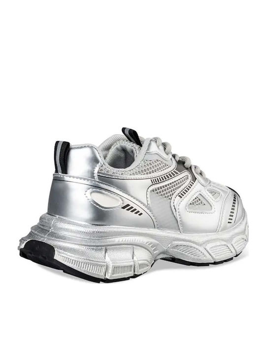 Γυναικεία Chunky Sneakers Ασημί