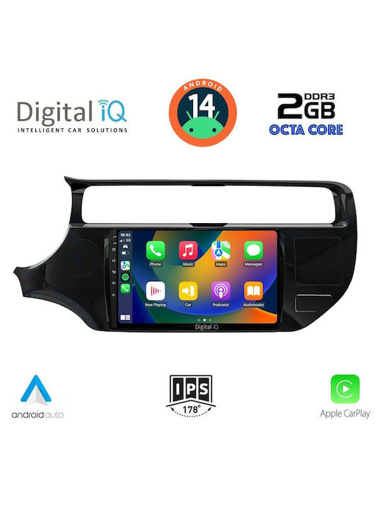 Digital IQ Car Audio System for Kia Rio 2015-2018 (Bluetooth/USB/AUX/WiFi/GPS) with Touch Screen 9"