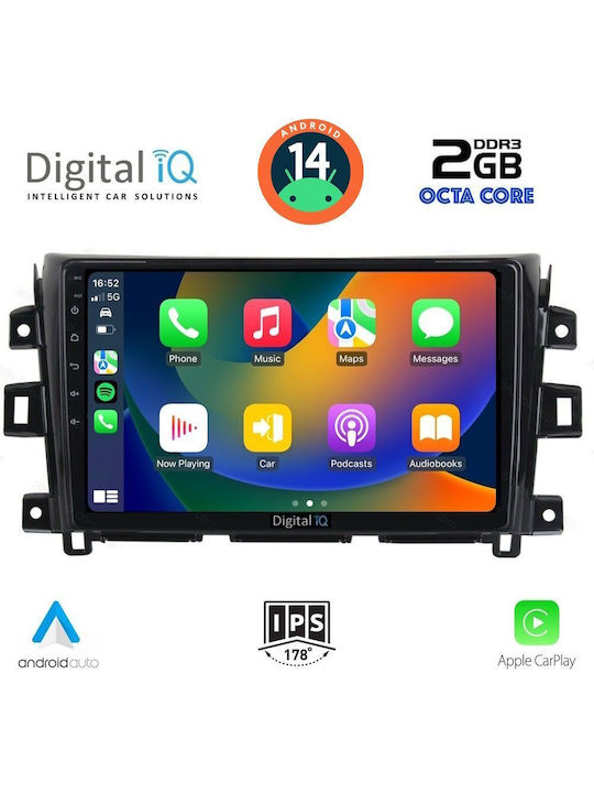 Digital IQ Car Audio System for Nissan Navara 2016> (Bluetooth/USB/AUX/WiFi/GPS) with Touch Screen 9"