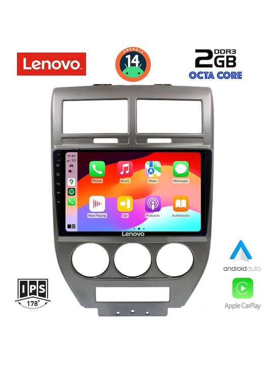 Lenovo Car Audio System for Jeep Compass / Patriot 2007-2016 (Bluetooth/USB/AUX/WiFi/GPS) with Touch Screen 10"