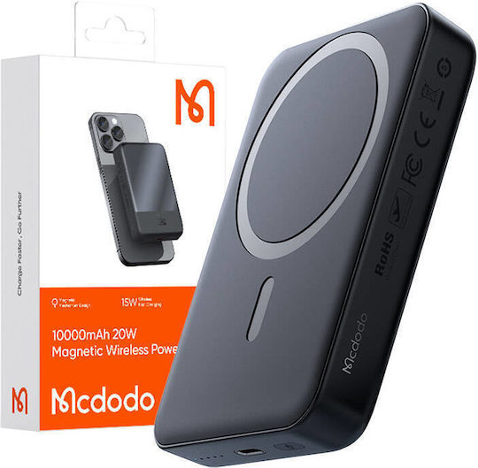 Mcdodo MC-4261 MagSafe Power Bank 10000mAh 20W Μαύρο