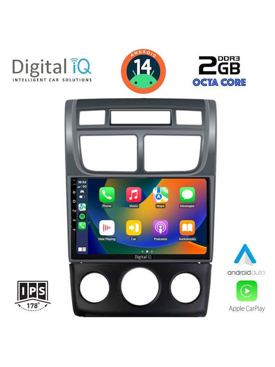 Digital IQ Car Audio System for Kia Sportage 2004-2010 with A/C (Bluetooth/USB/AUX/WiFi/GPS) with Touch Screen 9"