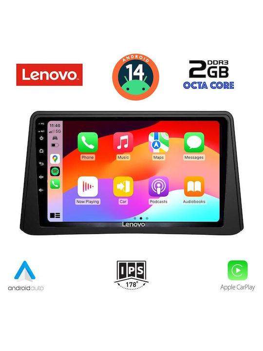 Lenovo Ηχοσύστημα Αυτοκινήτου για Opel Mokka 2012-2015 (Bluetooth/USB/AUX/WiFi/GPS/Apple-Carplay/Android-Auto) με Οθόνη Αφής 9"