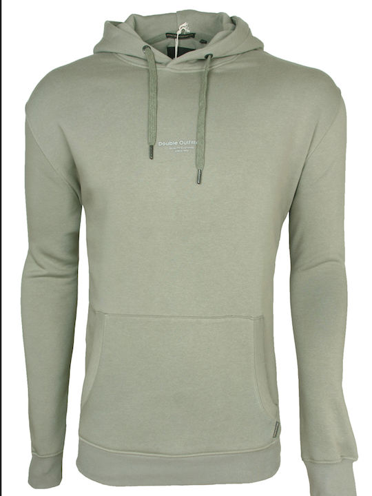 Double Herren Sweatshirt mit Kapuze und Taschen Physical