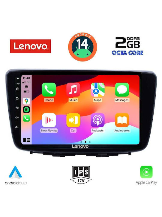 Lenovo Car Audio System for Suzuki Baleno 2016-2022 (Bluetooth/USB/WiFi/GPS) with Touch Screen 9"