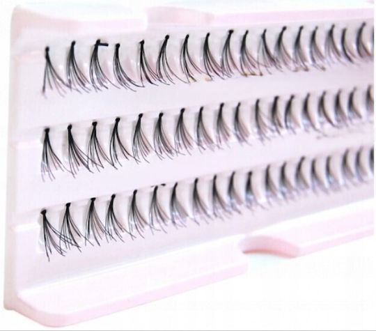 Set 60 Falsche Wimpern Zola 9 mm Größe 0,1 mm Dicke Wimpernverlängerung Schwarz