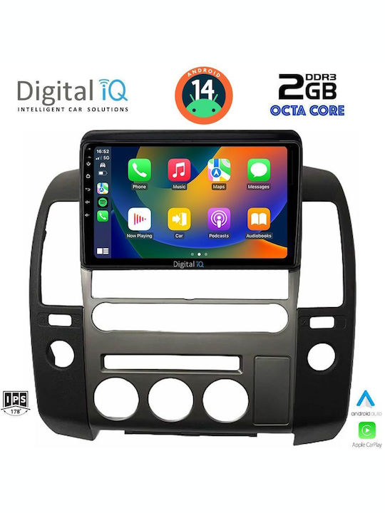 Digital IQ Car Audio System for Nissan Navara 2006-2011 (Bluetooth/USB/AUX/WiFi/GPS) with Touch Screen 9"