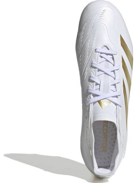 adidas Predator Club Ποδοσφαιρικά Παπούτσια με Τάπες FG Λευκά