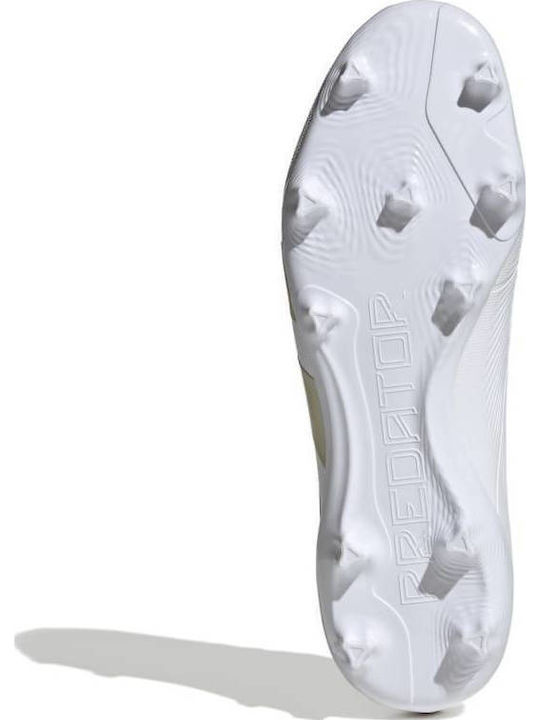adidas Predator Club Fußballschuhe mit Stollen Weiß
