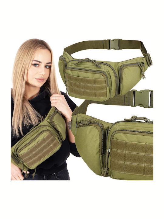 Geantă de Umăr Spațioasă Impermeabilă Unisex 43x15cm Verde