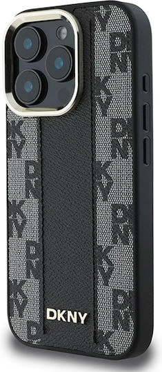 DKNY Back Cover Synthetic Leather Black (iPhone 16 Pro Max)