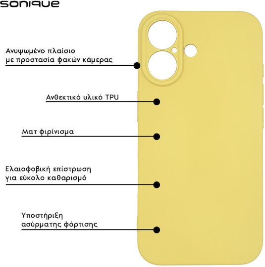 My Colors Sonique Silicone Case for Xiaomi Poco F6 Pro 5G Yellow