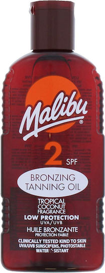 Malibu Tanning Oil Spf2 200ml + After Sun Spray Balm 200ml
