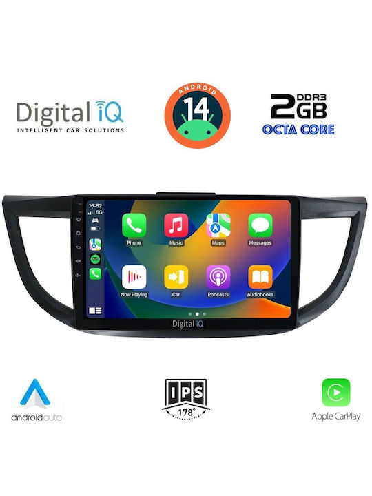 Digital IQ Sistem Audio Auto pentru Honda CR-V - Comerț electronic 2013-2017 (Bluetooth/USB/AUX/WiFi/GPS) cu Ecran Tactil 10"