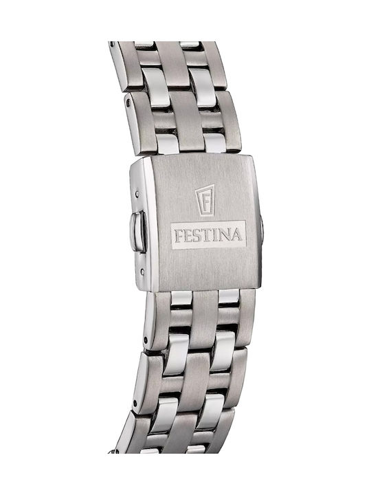 Festina Ρολόι Μπαταρίας με Μεταλλικό Μπρασελέ
