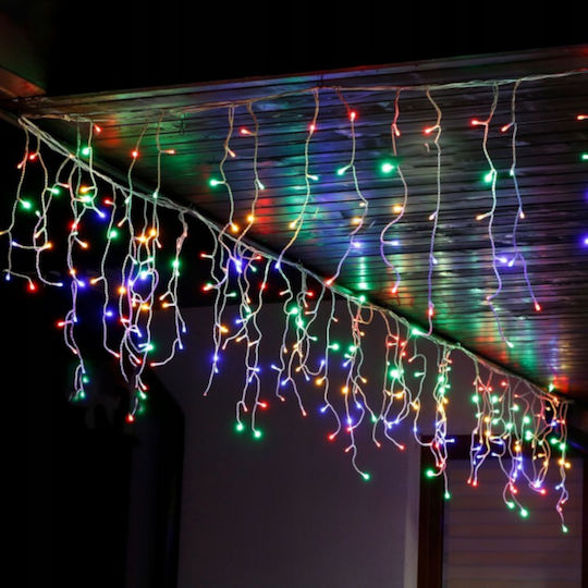 300 Λαμπάκια LED 12μ. Πολύχρωμα τύπου Κουρτίνα