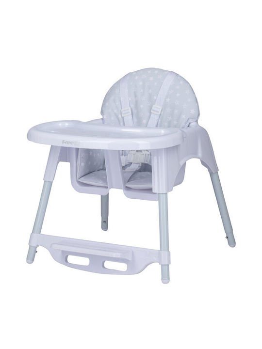 FreeOn Lars Highchair with Plastic Frame & Fabric Seat Stars