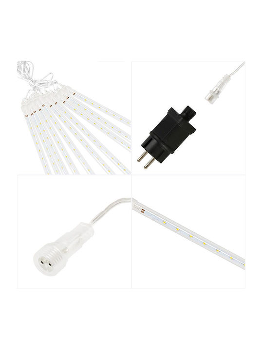 480 Λαμπάκια LED 6μ. Λευκά τύπου Μετεωρίτης