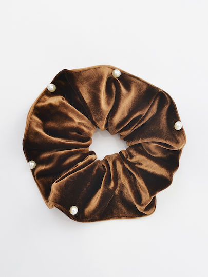 Mat Fashion Scrunchie Καφέ