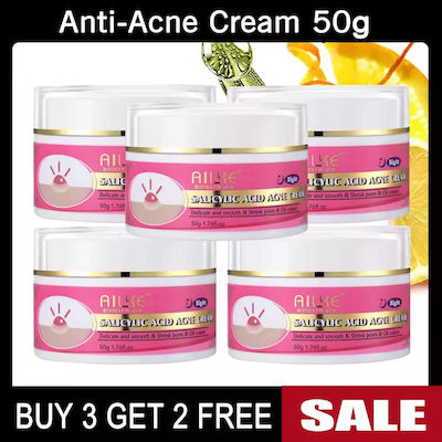 Anti-acne Cream Oil Control Quick Absorption All Skin Types Pack 5