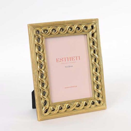 Ramă din rășină Estheti Home cu lanț auriu 15x20cm 756-12065 Ramă din rășină Estheti Home cu lanț auriu 15x20cm 756-12065