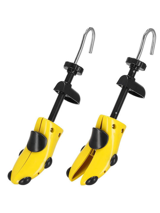Set 2 Întinzătoare pentru Pantofi Lărgire și Alungire Pantofi Din Plastic Mărime 38-42 Galben