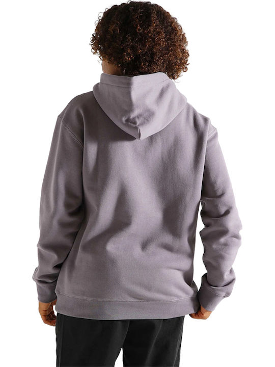 Sweatshirt with Hood Purple