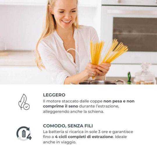 Nuvita Pompa de sân simplă electrică Materno Smart Alb