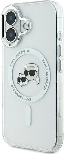 Karl Lagerfeld Задна корица Бял (iPhone 16)