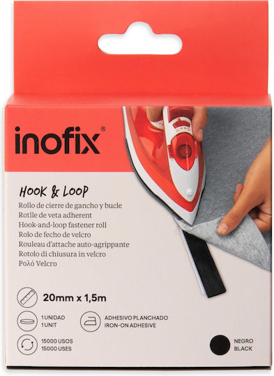 Ταινία Velcro Θερμικής Κόλλησης Inofix 2145-2 Λευκό 20mmx1,5m