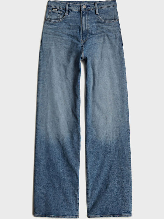 Deck 2.0 Women's Jean Trousers in Loose Fit Light Aged Denim