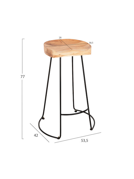 Stool Bar Wooden Eleanor Brown