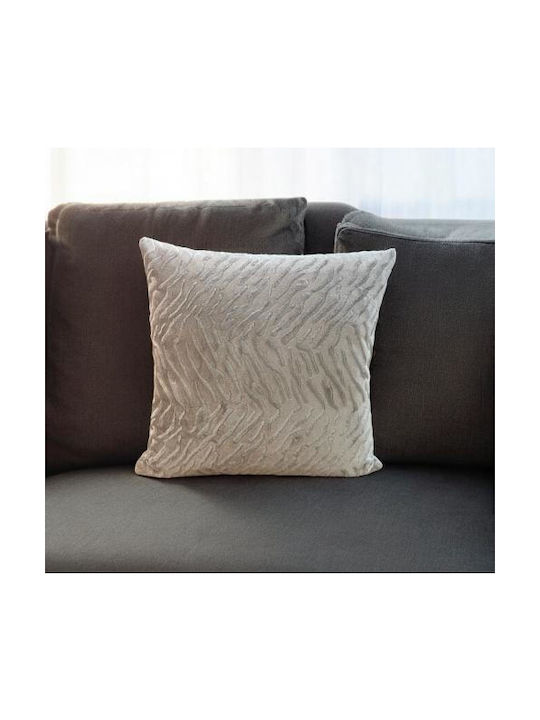 Linea Home Διακοσμητική Μαξιλαροθήκη Μόκα 45x45εκ.