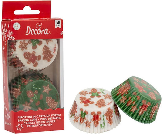 Decora Suport din hârtie pentru Cupcake 5x5cm 0339874 36pcs