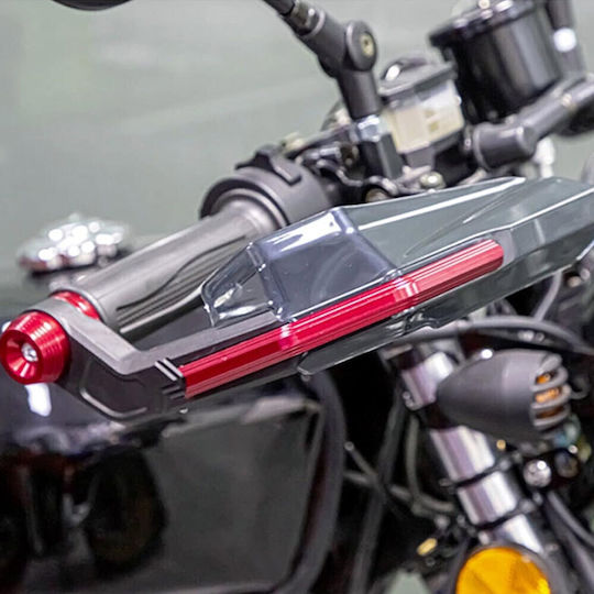 Motorcycle Protective Hand Guards in Red Colour