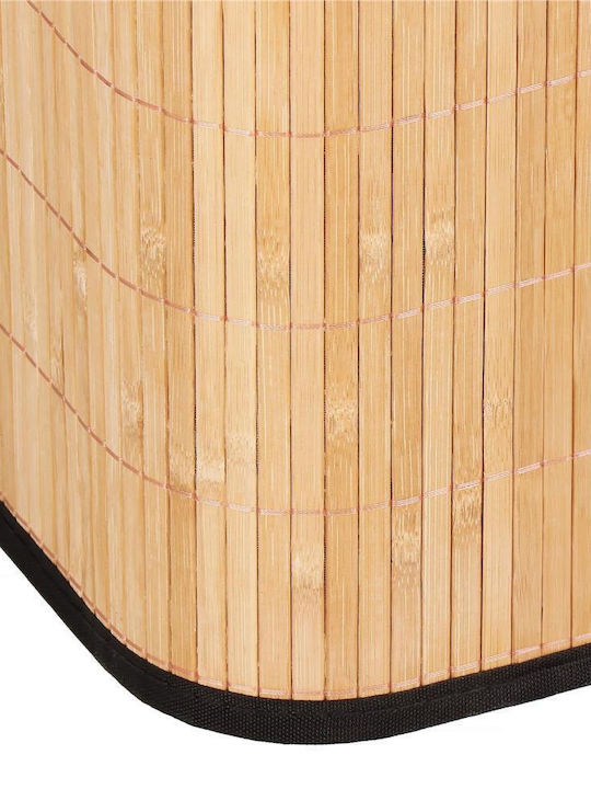 Sersimo Wäschekorb Bamboo 72lt mit Deckel 42x33x60cm Braune