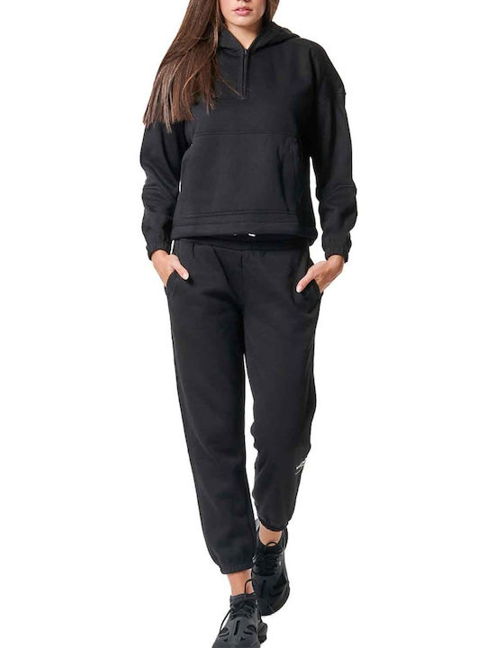 Body Action Women's Hooded Cardigan Black