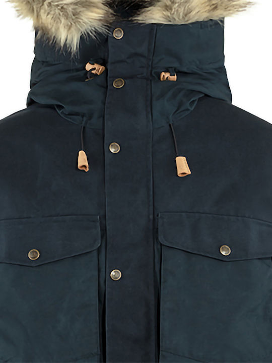 Fjallraven Herren Winter Jacke Puffer Dark Blue