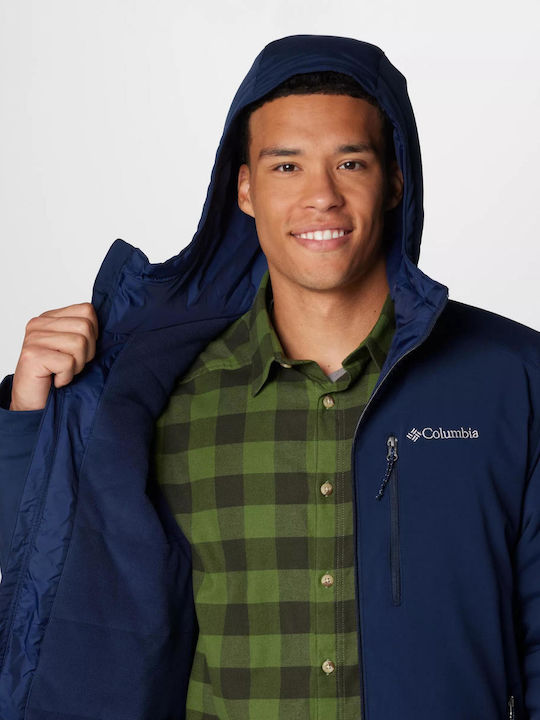 Columbia Gate Racer Ii Men's Winter Softshell Jacket Waterproof and Windproof Collegiate Navy