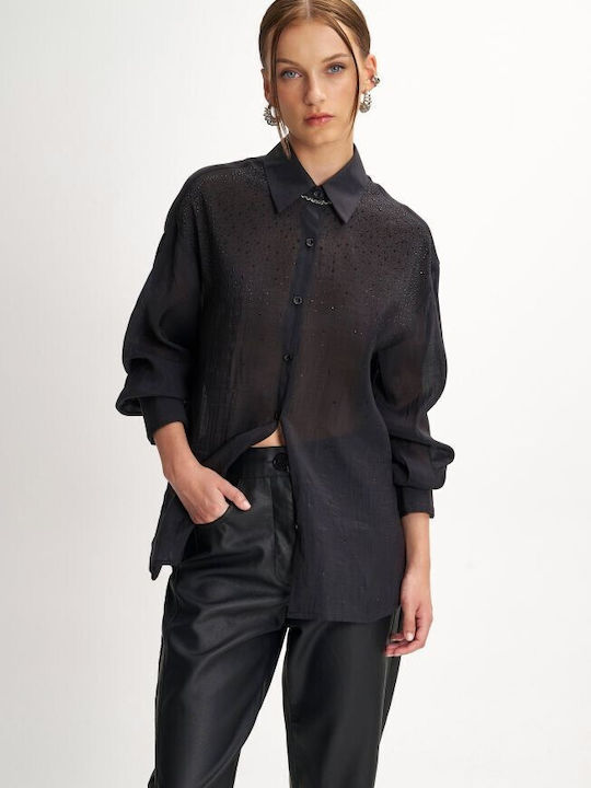 Ale - The Non Usual Casual Women's Long Sleeve Shirt Black